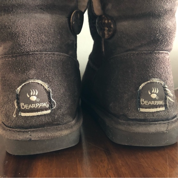BearPaw Expresso Brown Wool Boots - Picture 3 of 3